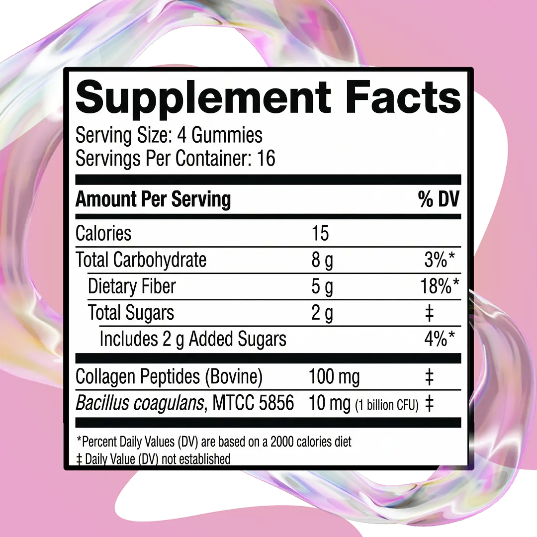 VigorNatura 3-in-1 Fiber Gummies Twin Pack - 5g Fiber per Serving with Probiotics & Collagen for Digestion Regularity & Constipation Support