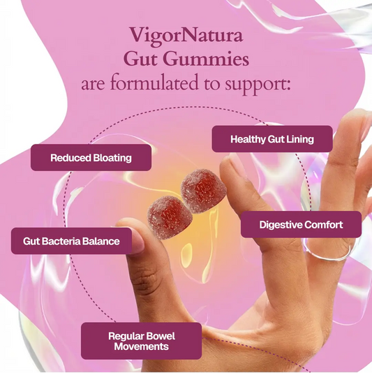 VigorNatura 3-in-1 Fiber Gummies Twin Pack - 5g Fiber per Serving with Probiotics & Collagen for Digestion Regularity & Constipation Support