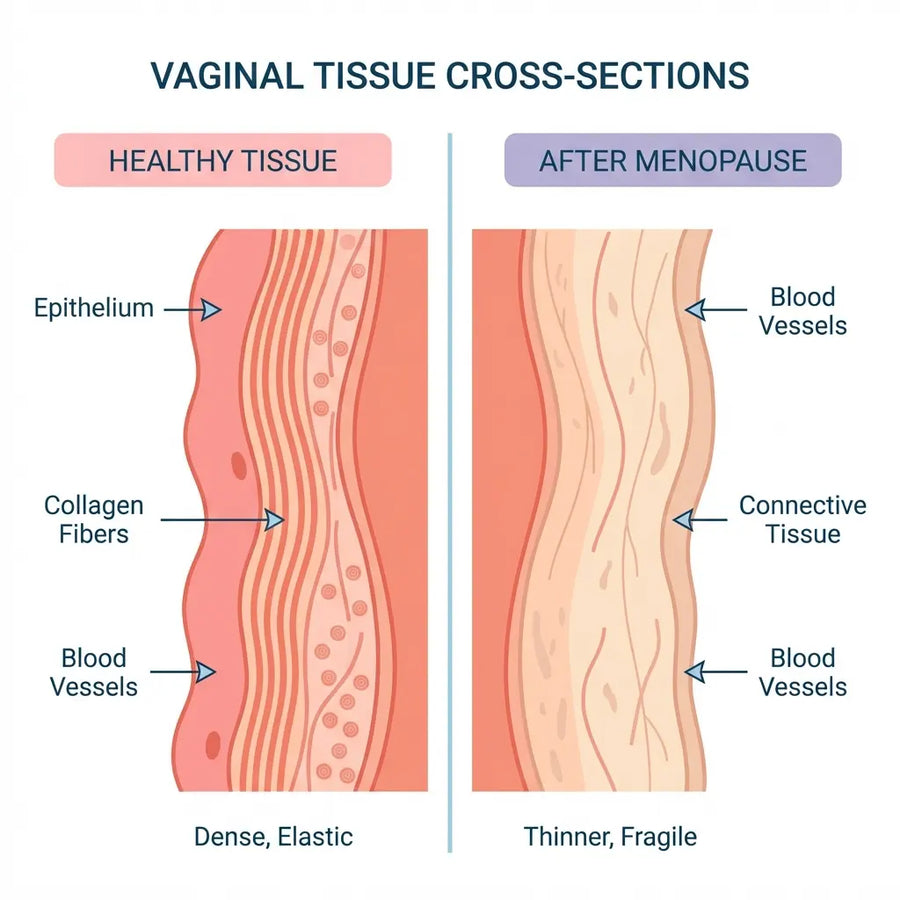 1. Your Tissue Got Thin (Lube Can't Rebuild Structure)