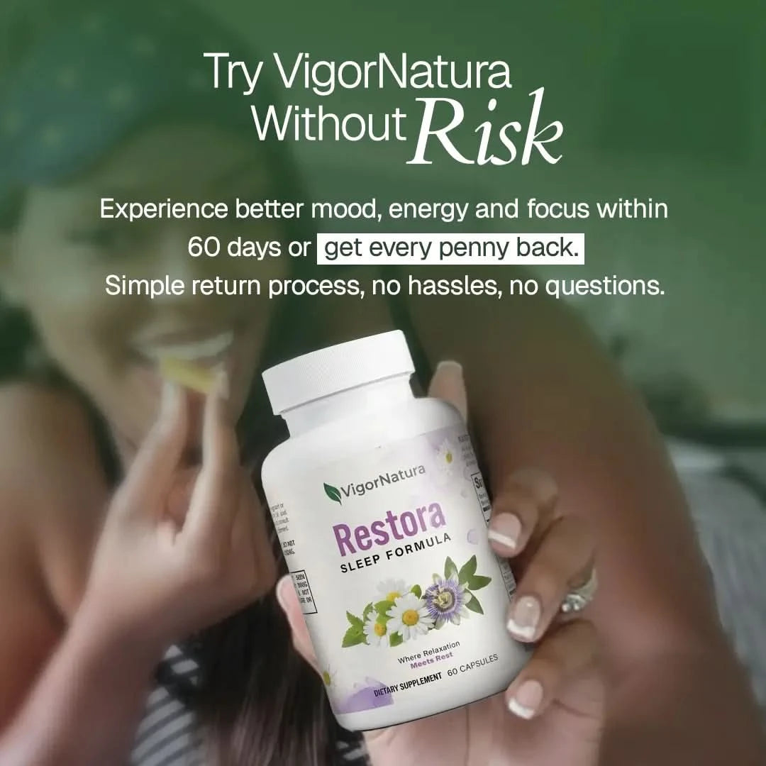 VigorNatura Saffron+ Advanced & Restora Sleep Bundle