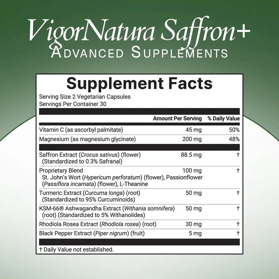 VigorNatura Saffron+ Advanced & Restora Sleep Bundle