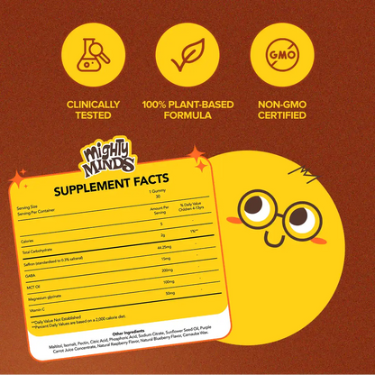 VigorNatura Kids -  Mighty Minds Saffron Gummies - 30x Day Supply