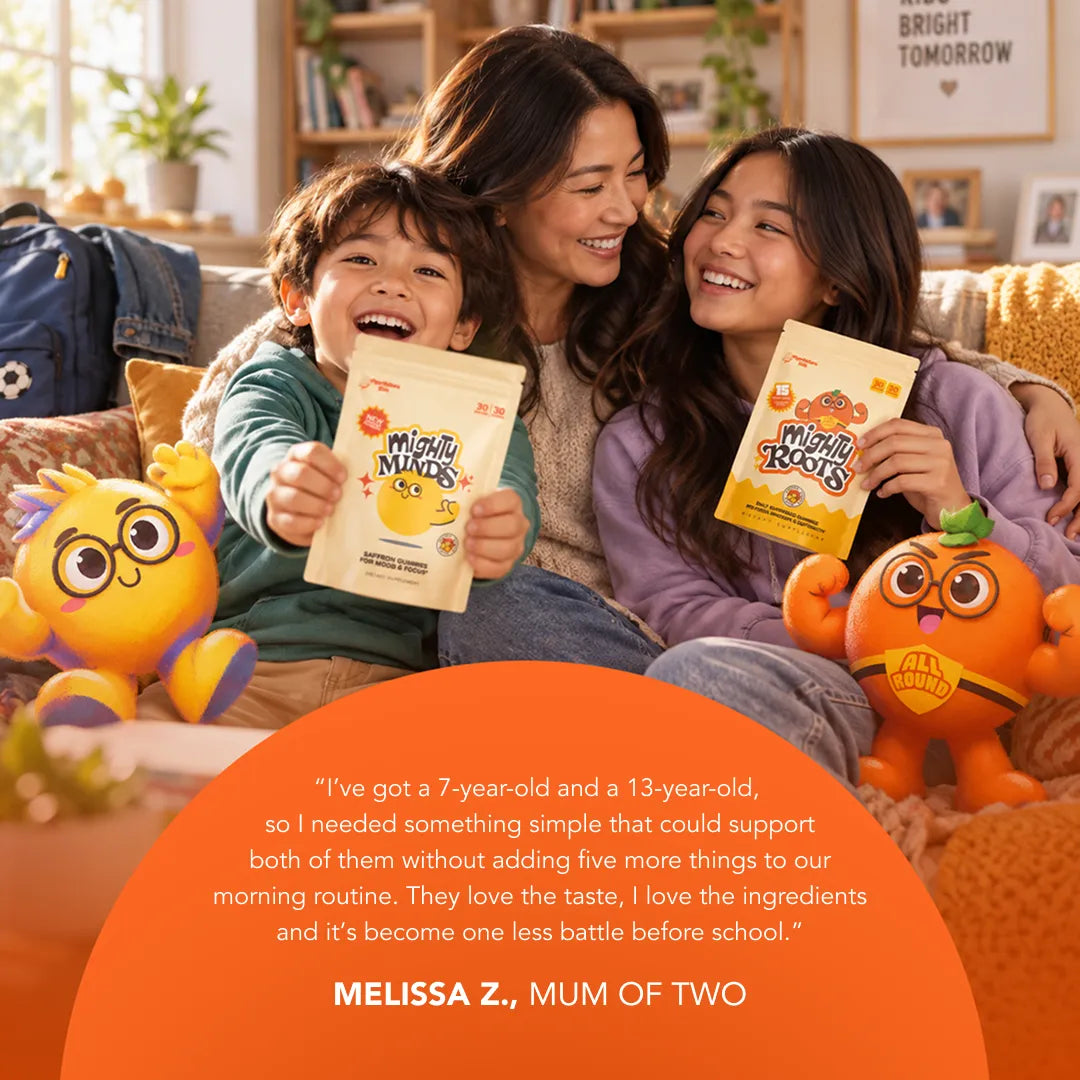 Mighty & Co - Dyna-Mighty Duo 🧨 · Mighty Roots Superfoods + Mighty Minds Gummies