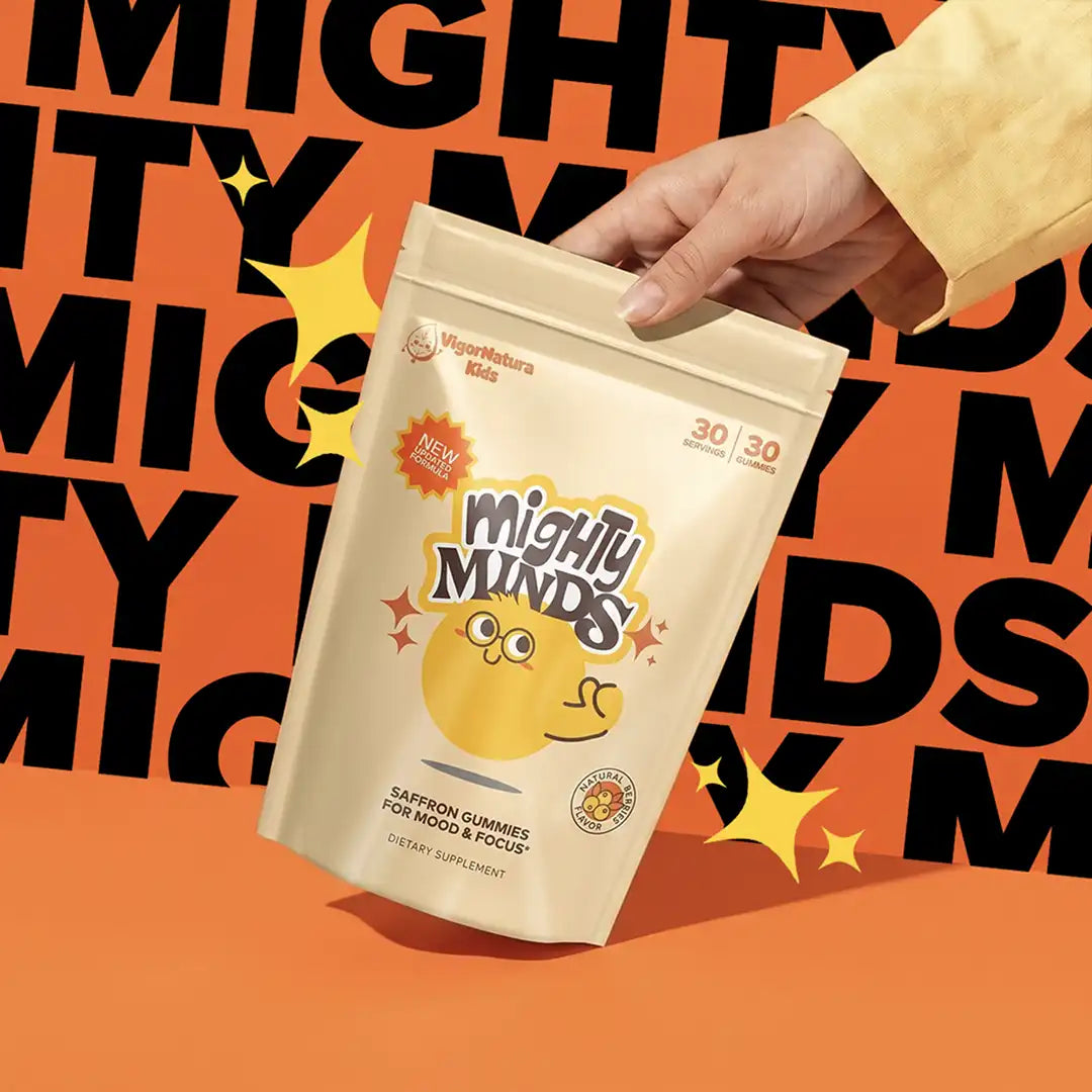 VigorNatura Kids -  Mighty Minds Saffron Gummies - 30x Day Supply