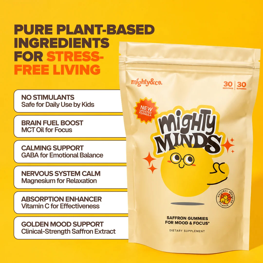 Mighty & Co - Mighty Minds Saffron Gummies