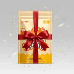 Gift-wrapped Mighty Roots bag